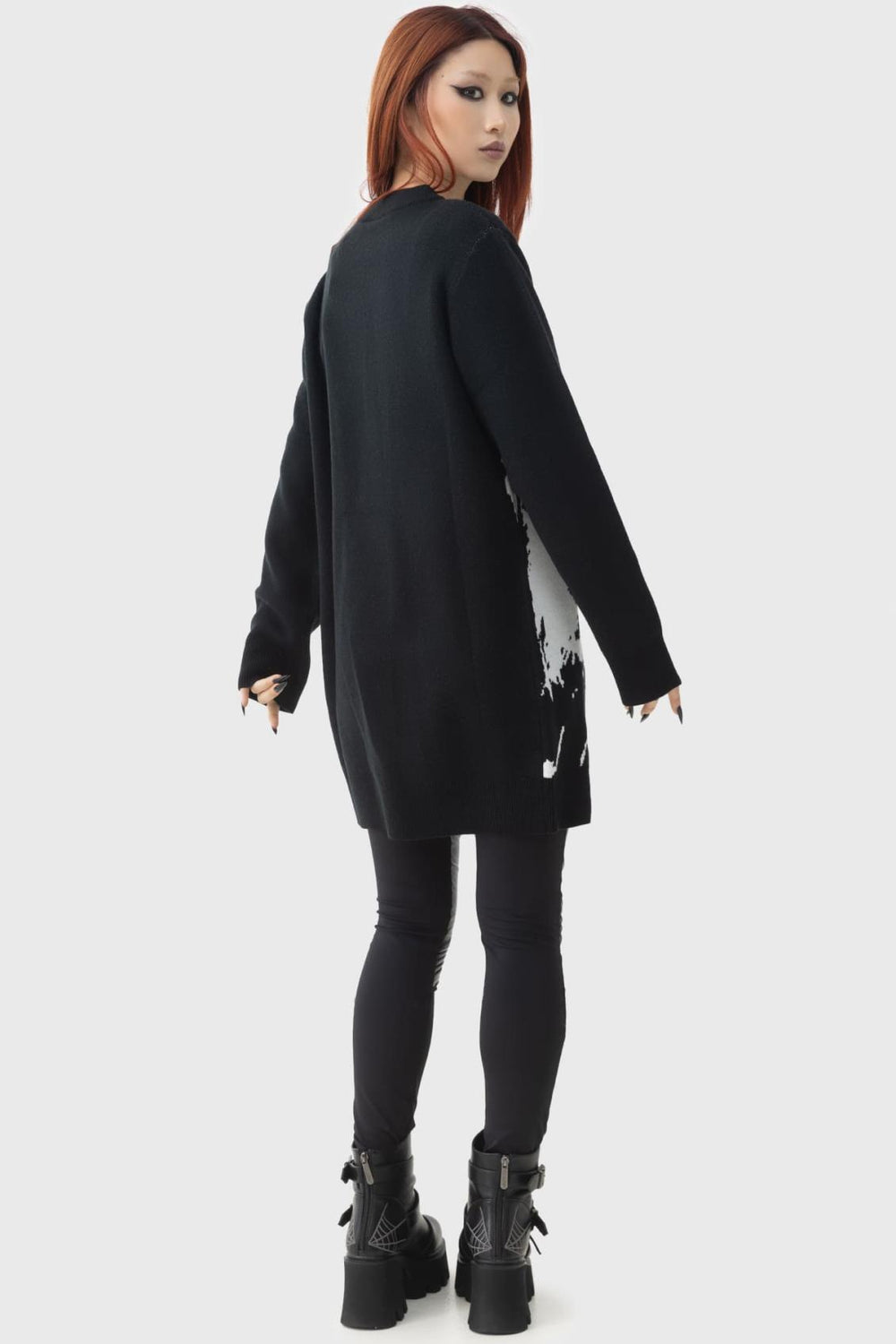 Women Sweaters | Killstar Ghost With The Most Intarsia Sweater