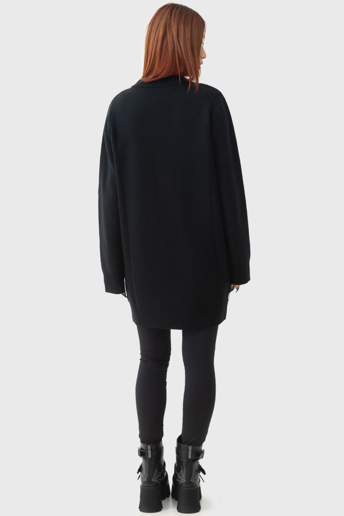 Women Sweaters | Killstar Ghost With The Most Intarsia Sweater