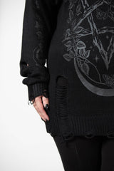 Women Sweaters | Killstar Hyperion Hooded Knit Sweater