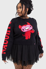 Women Sweaters | Killstar Naughty Grizzly Knit Sweater