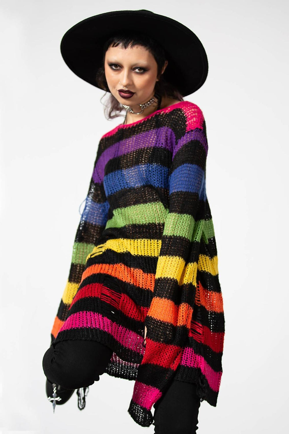 Women Sweaters | Killstar Over The Rainbow Knit Sweater