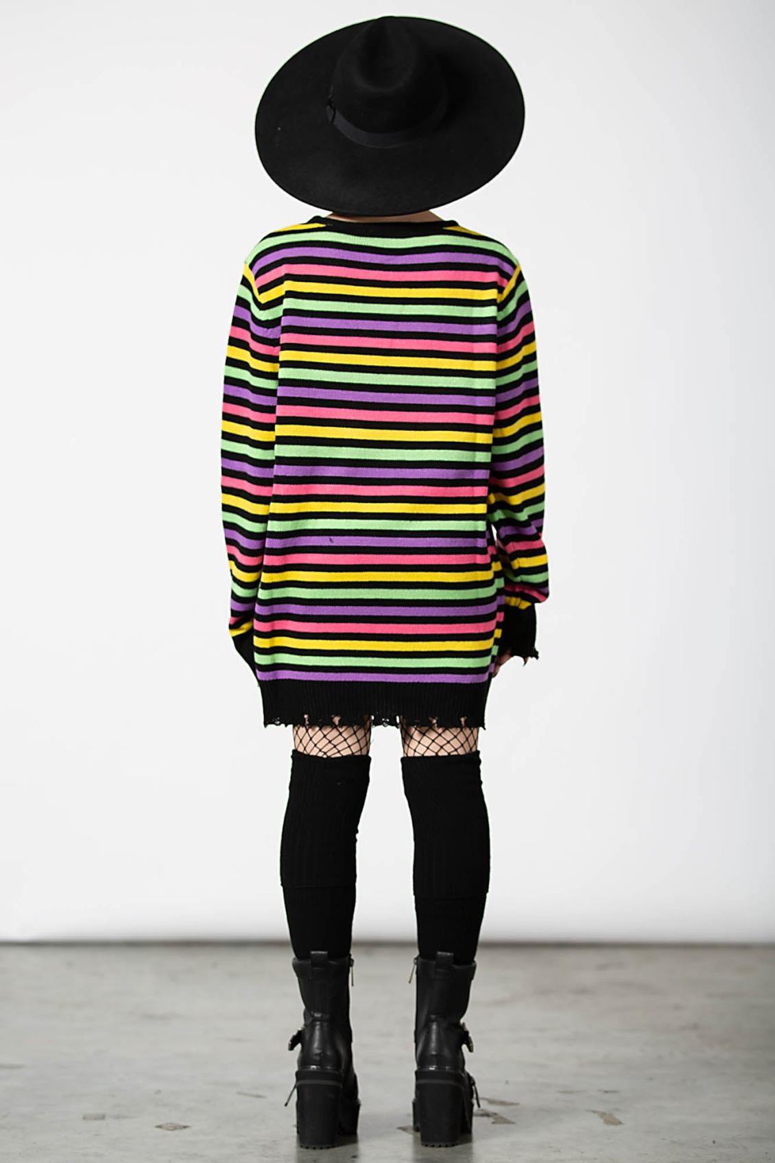 Women Sweaters | Killstar Rainbow Warrior Knit Sweater