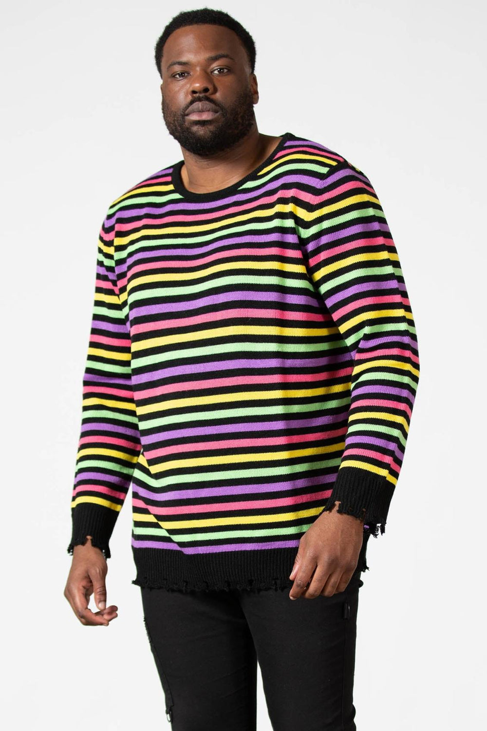 Women Sweaters | Killstar Rainbow Warrior Knit Sweater