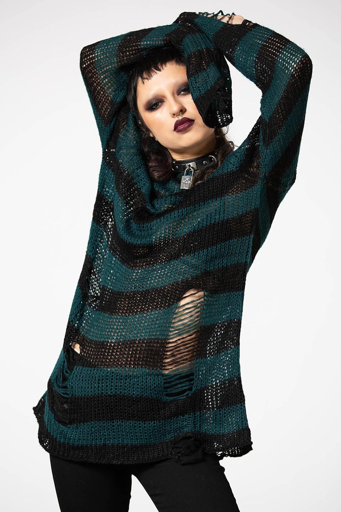 Women Sweaters | Killstar Sea Punk Knit Sweater