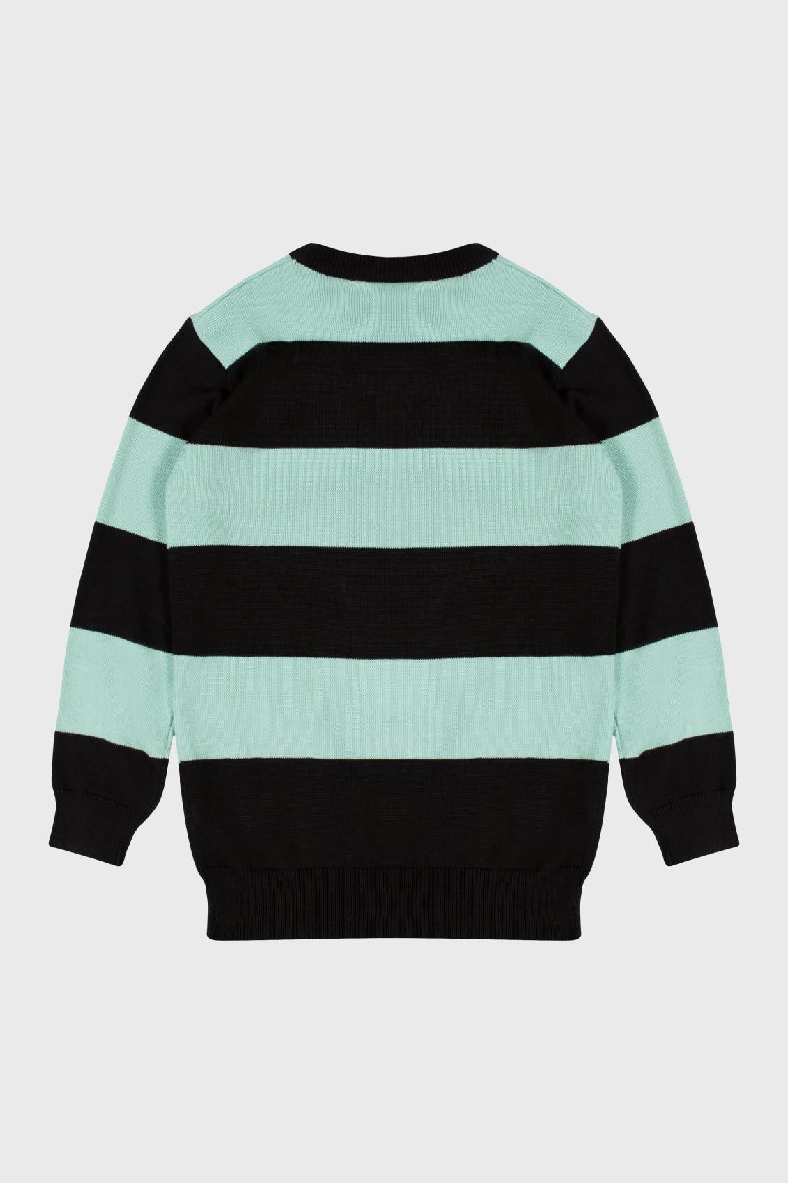 Women Sweaters | Killstar Vampurr Stripe Sweater [MINT]
