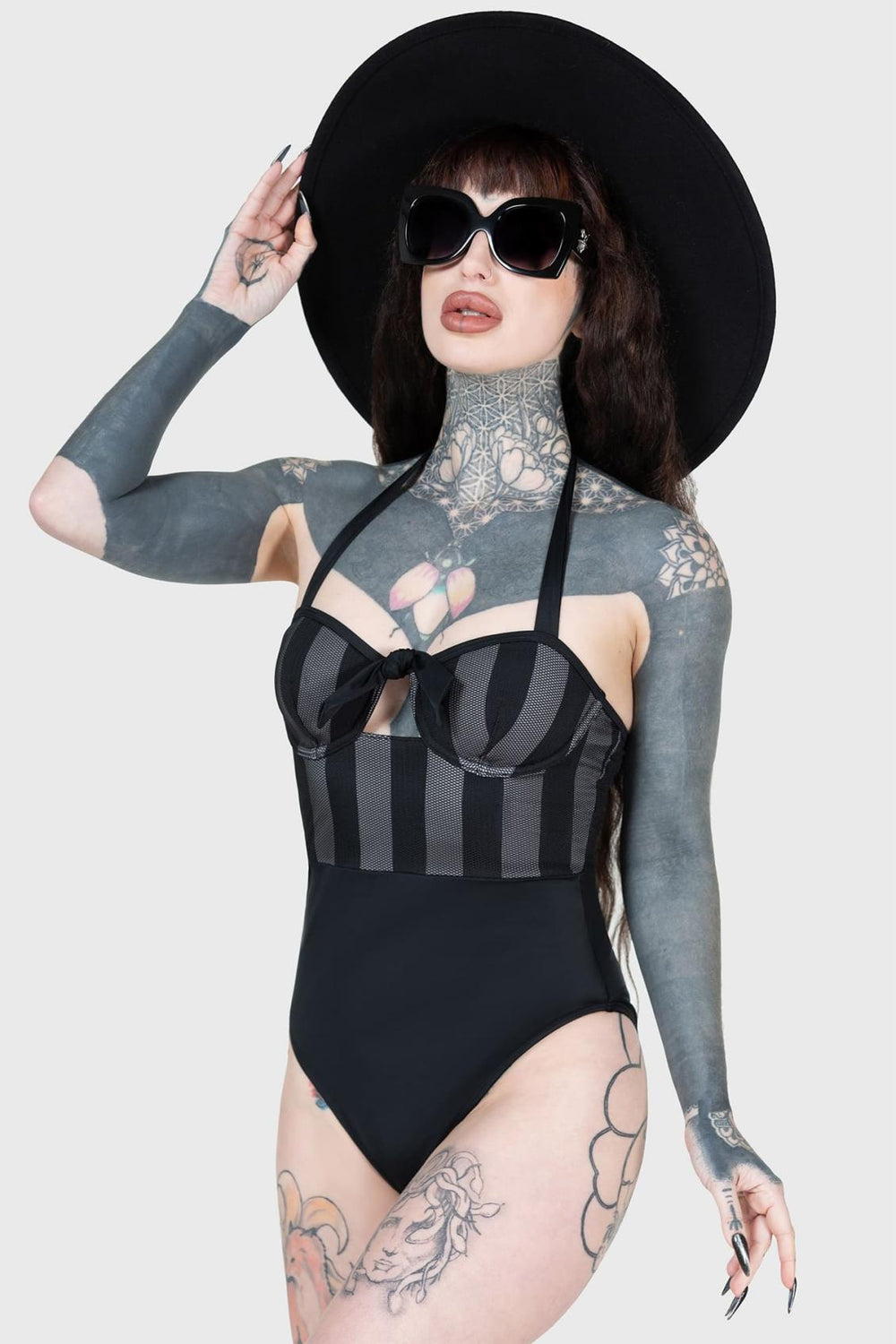 Women Swim | Killstar Shadow Stripe Swimsuit