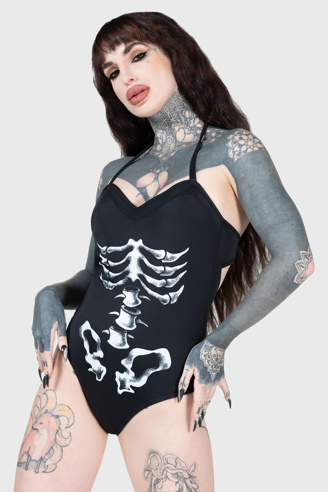 Women Swim | Killstar Show Your Bones Swimsuit