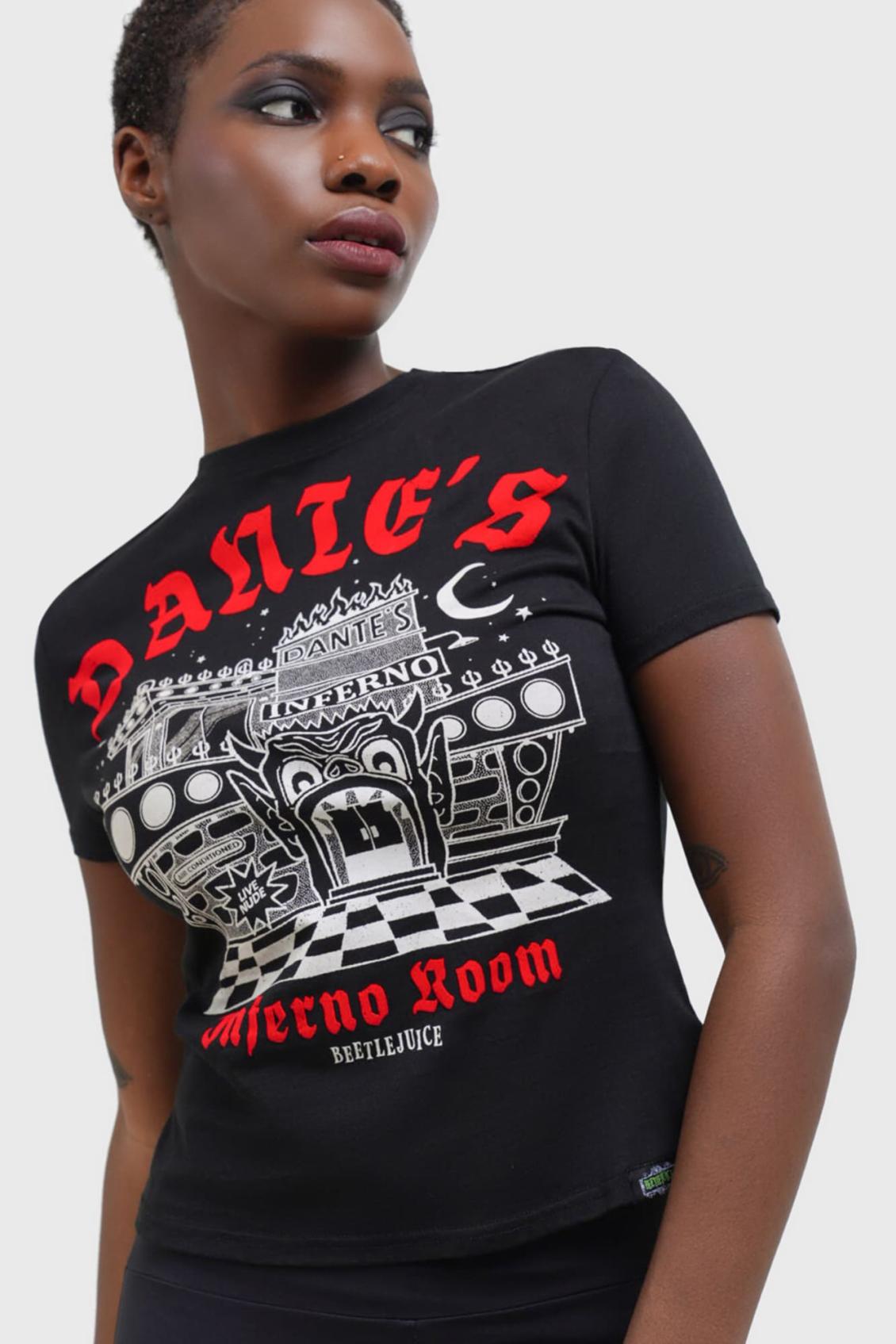 Women T-Shirts &amp; Vests | Killstar Dante&#039;s Inferno Fitted T-Shirt