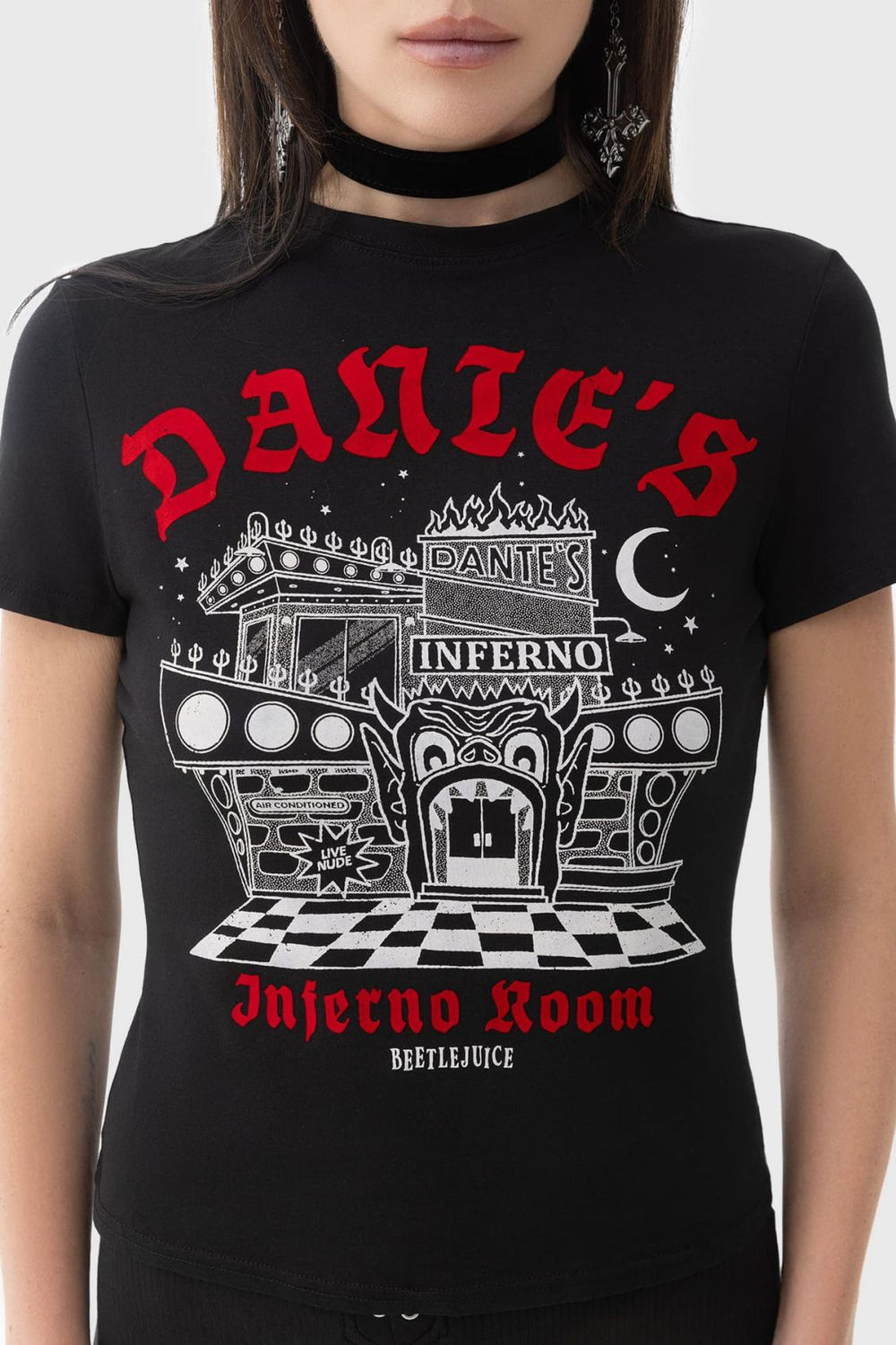 Women T-Shirts &amp; Vests | Killstar Dante&#039;s Inferno Fitted T-Shirt