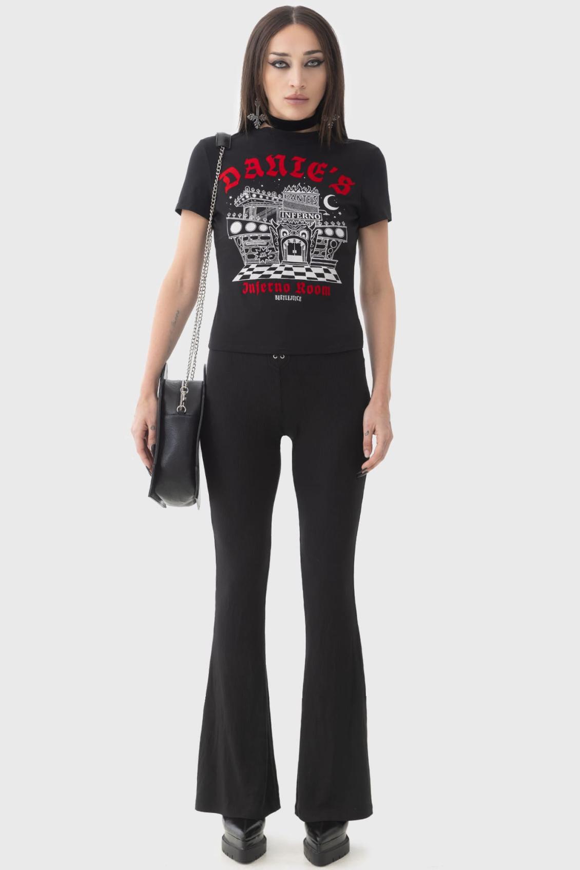 Women T-Shirts &amp; Vests | Killstar Dante&#039;s Inferno Fitted T-Shirt