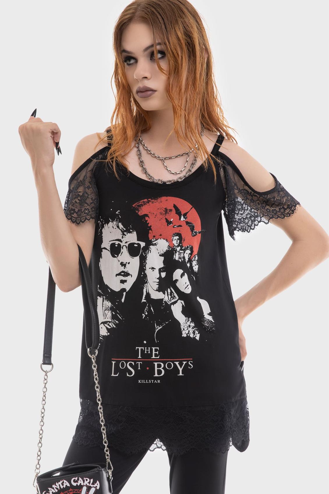 Women T-Shirts &amp; Vests | Killstar Bad Element Cold Shoulder Top