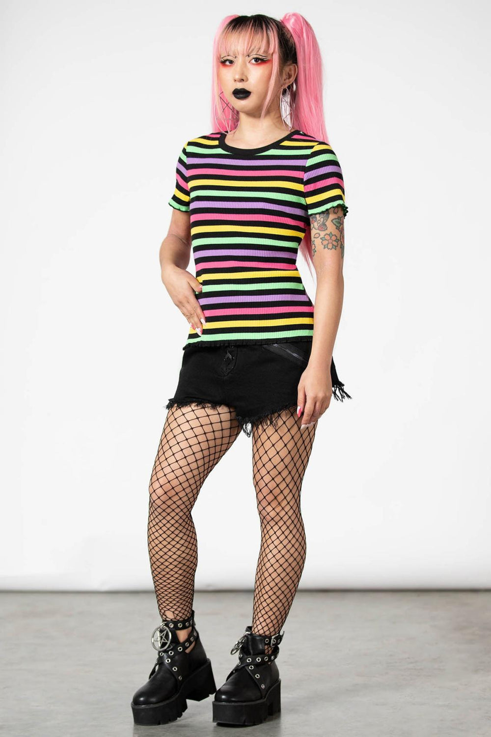 Women T-Shirts &amp; Vests | Killstar Blair Rainbow Top
