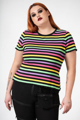 Women T-Shirts &amp; Vests | Killstar Blair Rainbow Top