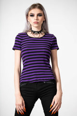 Women T-Shirts &amp; Vests | Killstar Blair Short Sleeve Top [PURPLE]