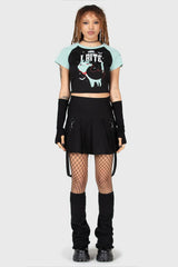 Women T-Shirts &amp; Vests | Killstar Cat Spat Shrunk Tee