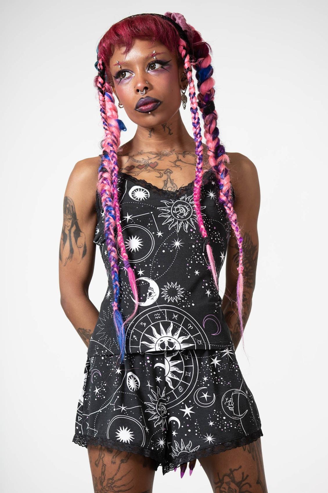 Women T-Shirts &amp; Vests | Killstar Cosmos Lace Cami