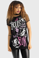 Women T-Shirts &amp; Vests | Killstar Ghoul Friends Sheer Combo Top