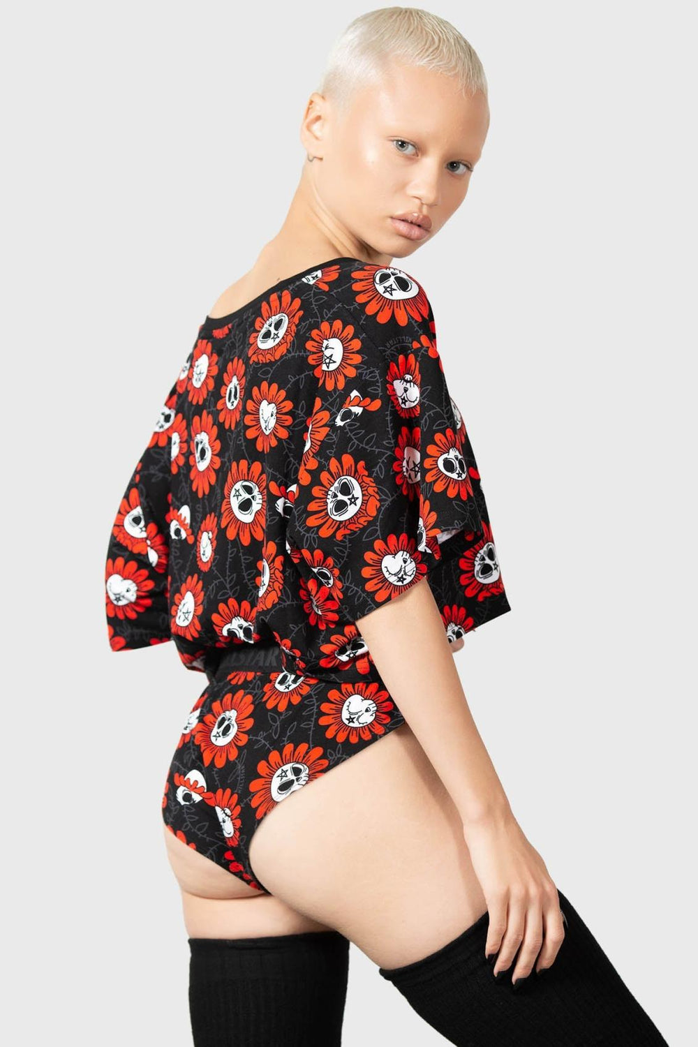 Women T-Shirts &amp; Vests | Killstar Gloomy Garden V-Neck Top