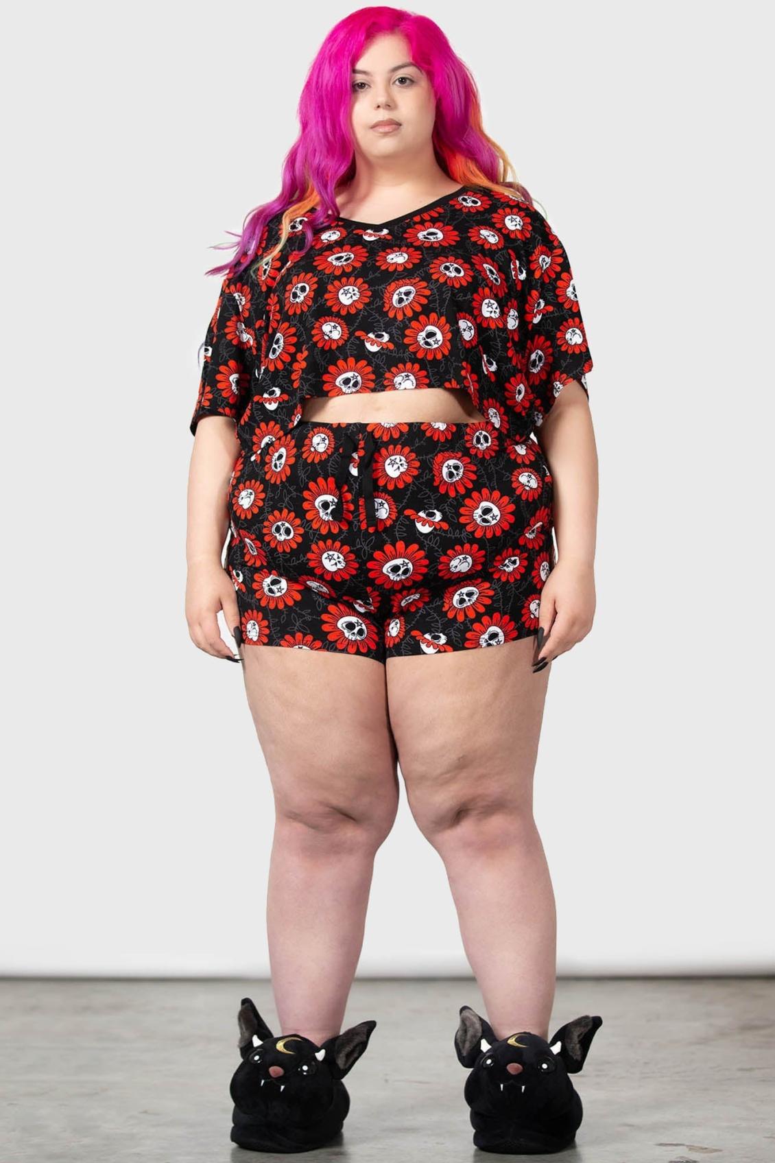 Women T-Shirts &amp; Vests | Killstar Gloomy Garden V-Neck Top