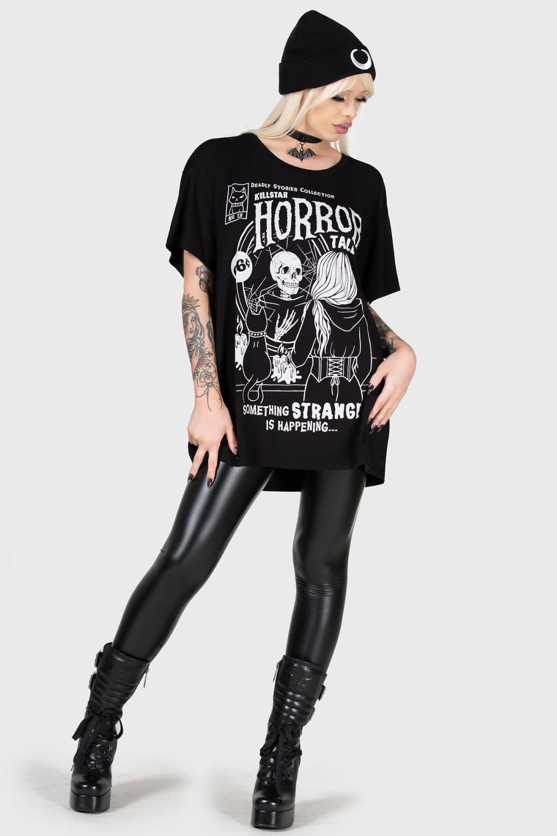 Women T-Shirts &amp; Vests | Killstar Horror Story Relaxed Top