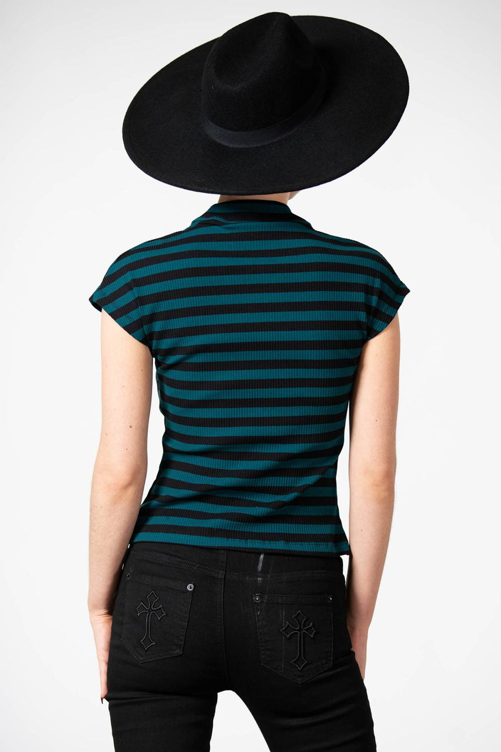 Women T-Shirts &amp; Vests | Killstar Lamia Top [GREEN]