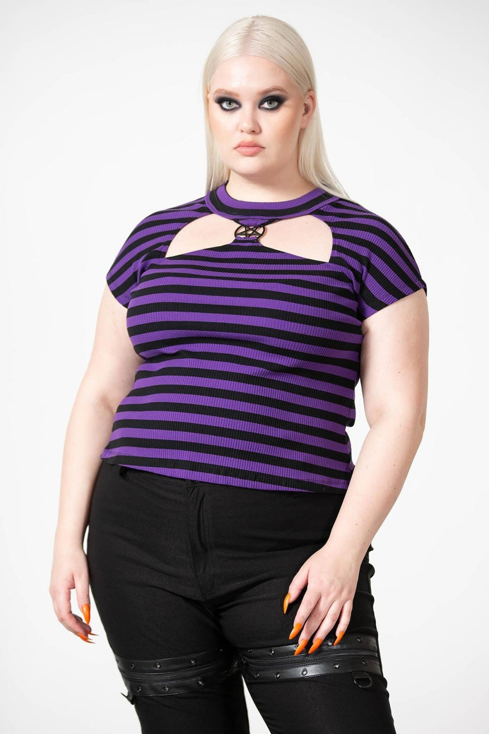 Women T-Shirts &amp; Vests | Killstar Lamia Top [PURPLE]