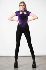 Women T-Shirts &amp; Vests | Killstar Lamia Top [PURPLE]