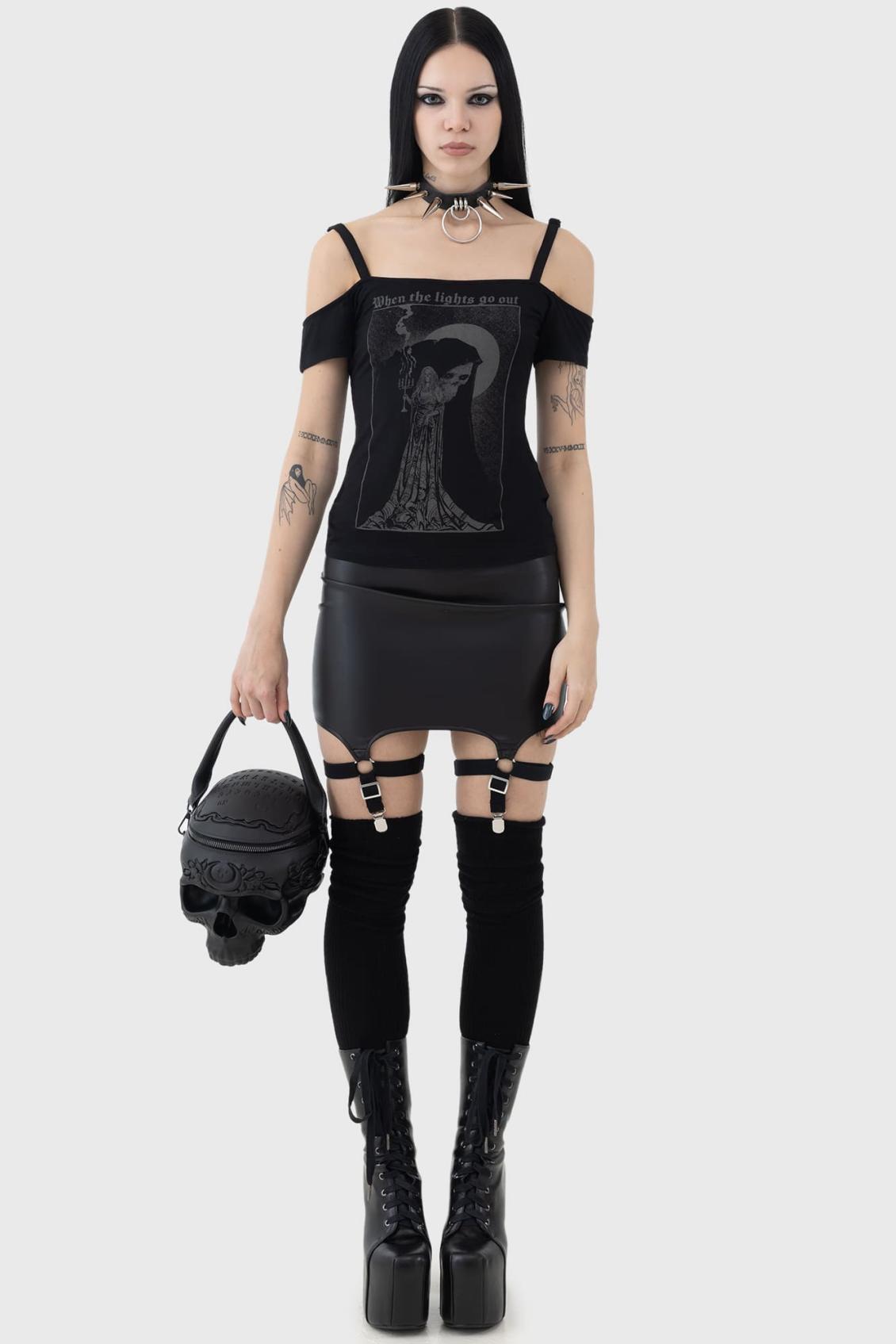 Women T-Shirts &amp; Vests | Killstar Lights Out Top