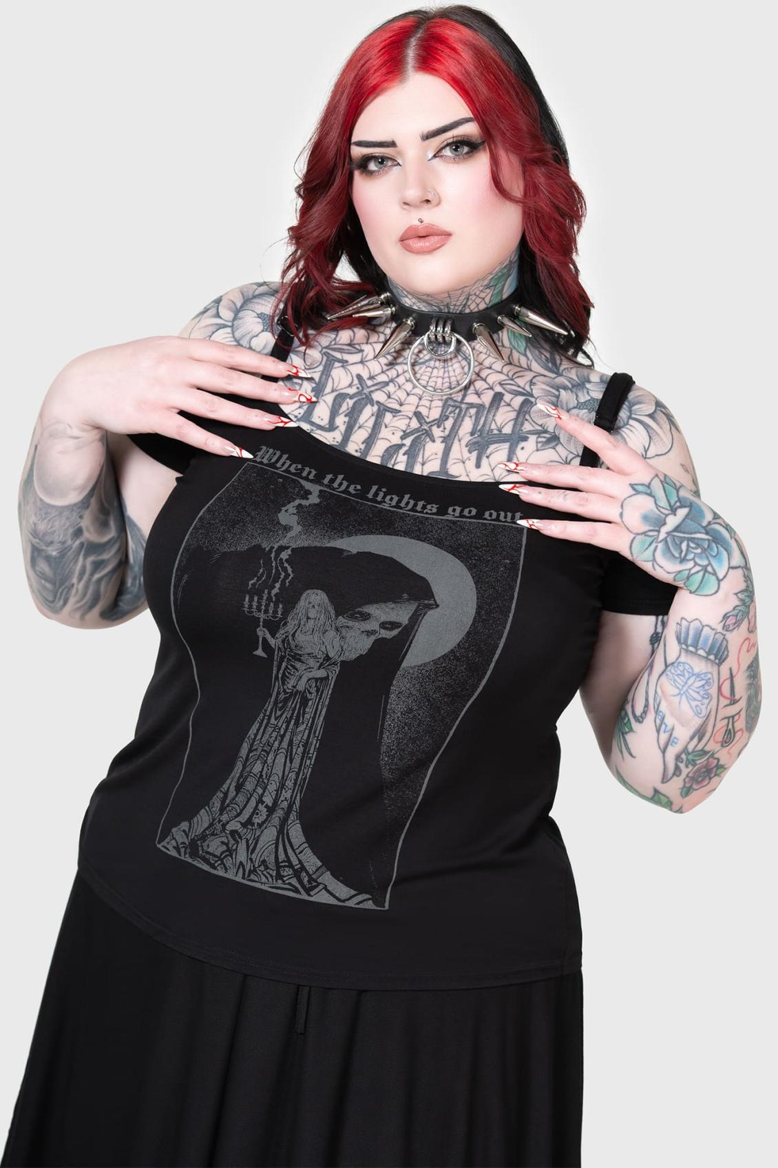 Women T-Shirts &amp; Vests | Killstar Lights Out Top