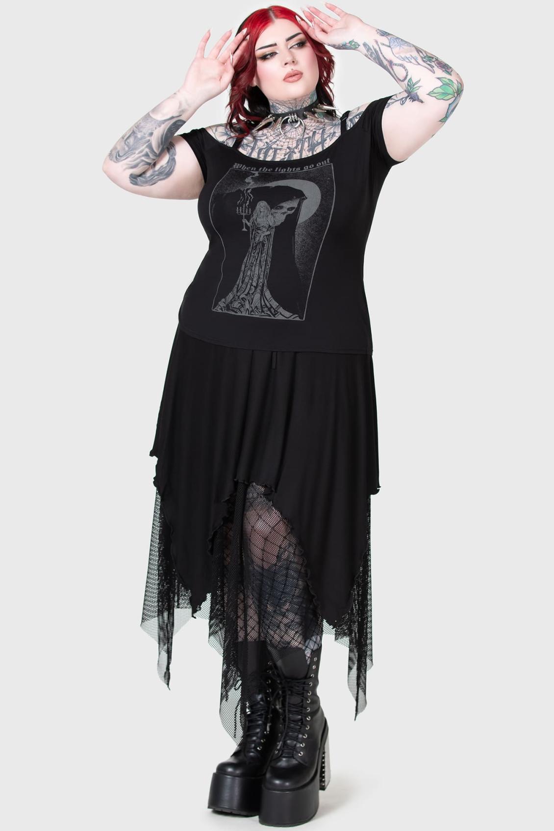 Women T-Shirts &amp; Vests | Killstar Lights Out Top