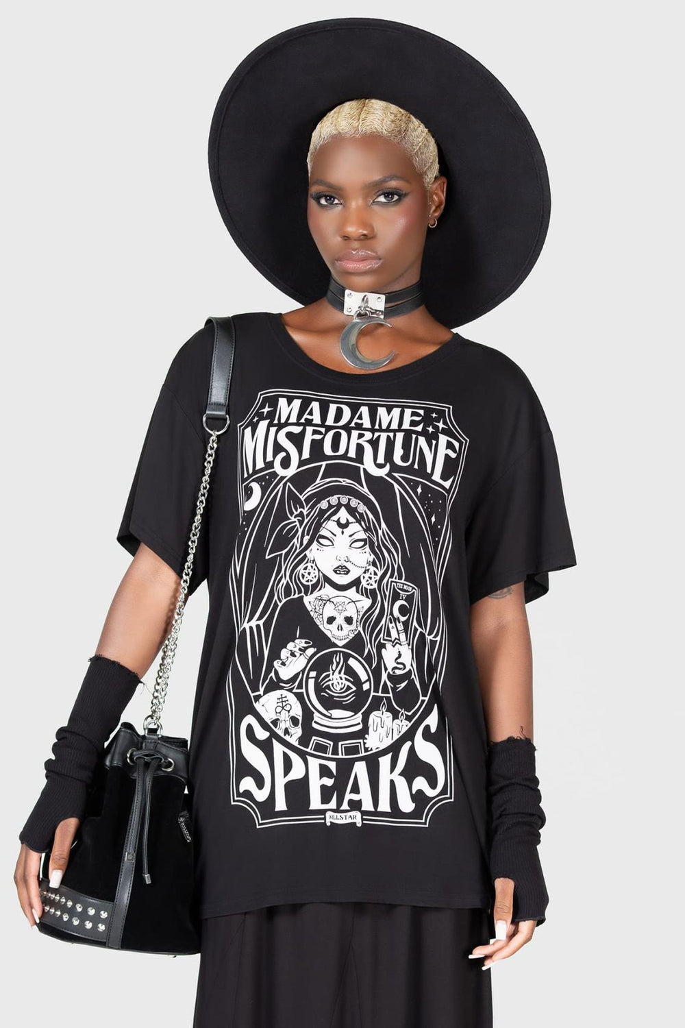 Women T-Shirts &amp; Vests | Killstar Madame Misfortune Relaxed Top