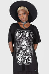 Women T-Shirts &amp; Vests | Killstar Madame Misfortune Relaxed Top