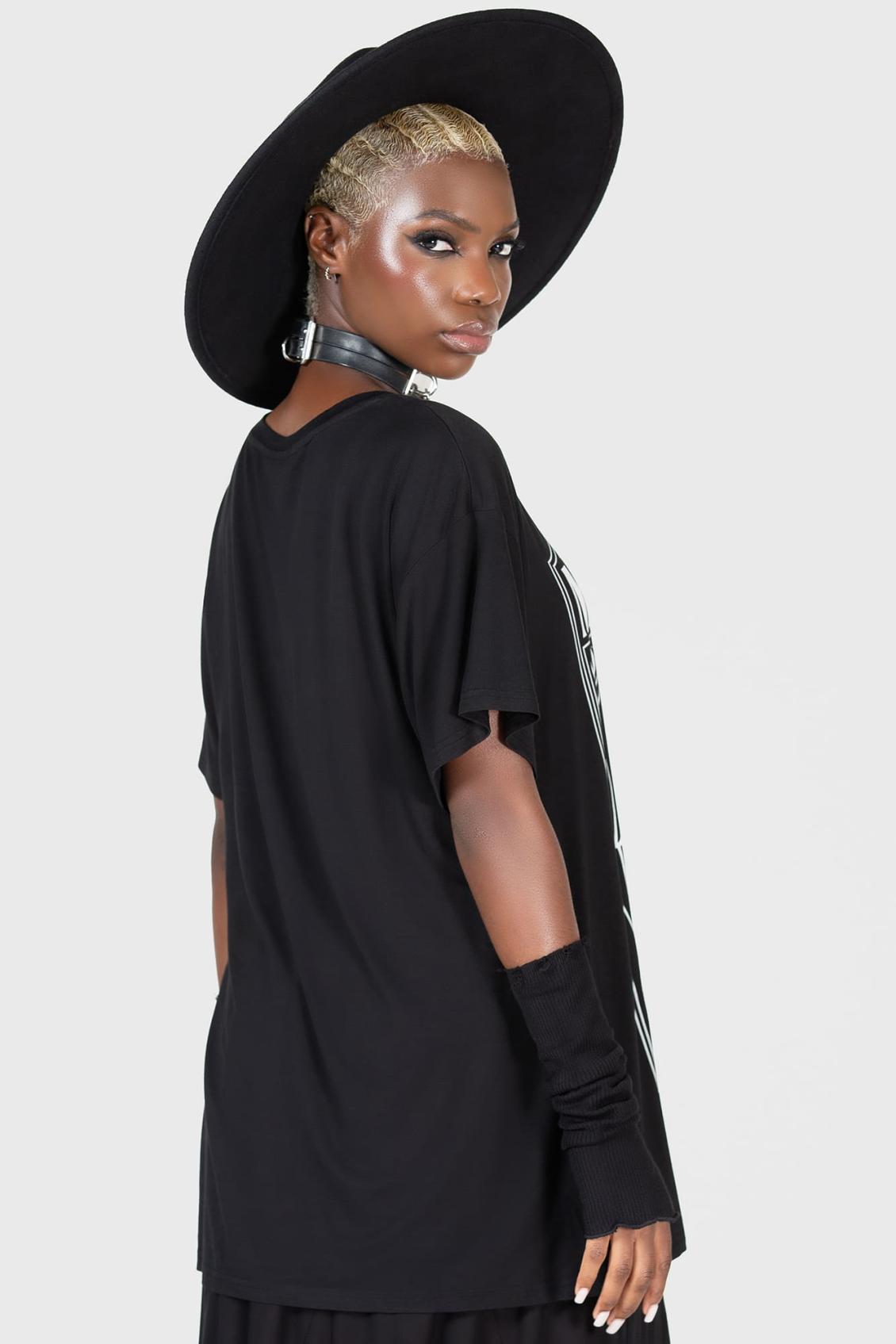 Women T-Shirts &amp; Vests | Killstar Madame Misfortune Relaxed Top