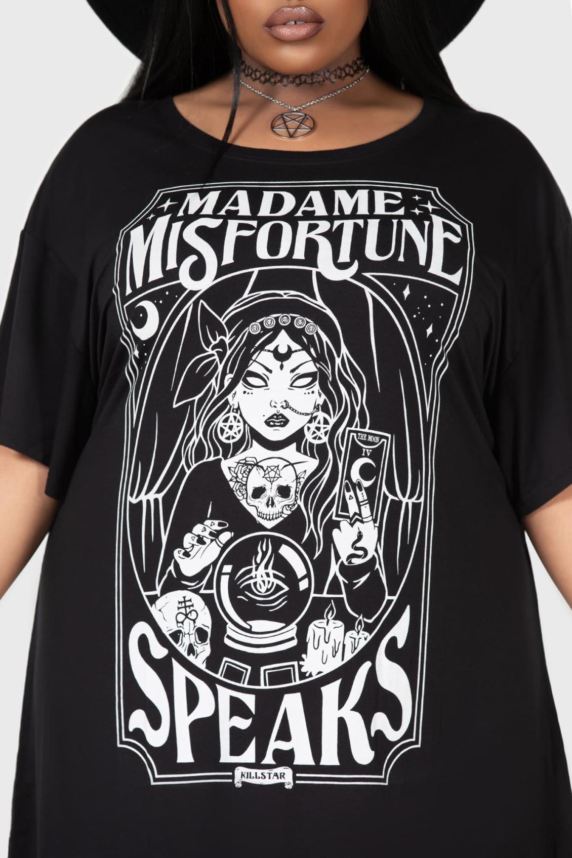 Women T-Shirts &amp; Vests | Killstar Madame Misfortune Relaxed Top