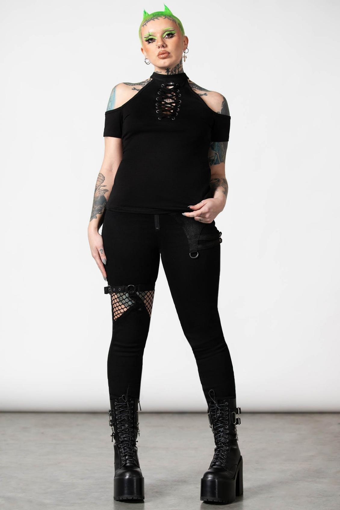 Women T-Shirts &amp; Vests | Killstar No Secrets Cap Sleeve Top