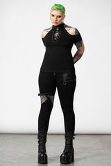 Women T-Shirts &amp; Vests | Killstar No Secrets Cap Sleeve Top