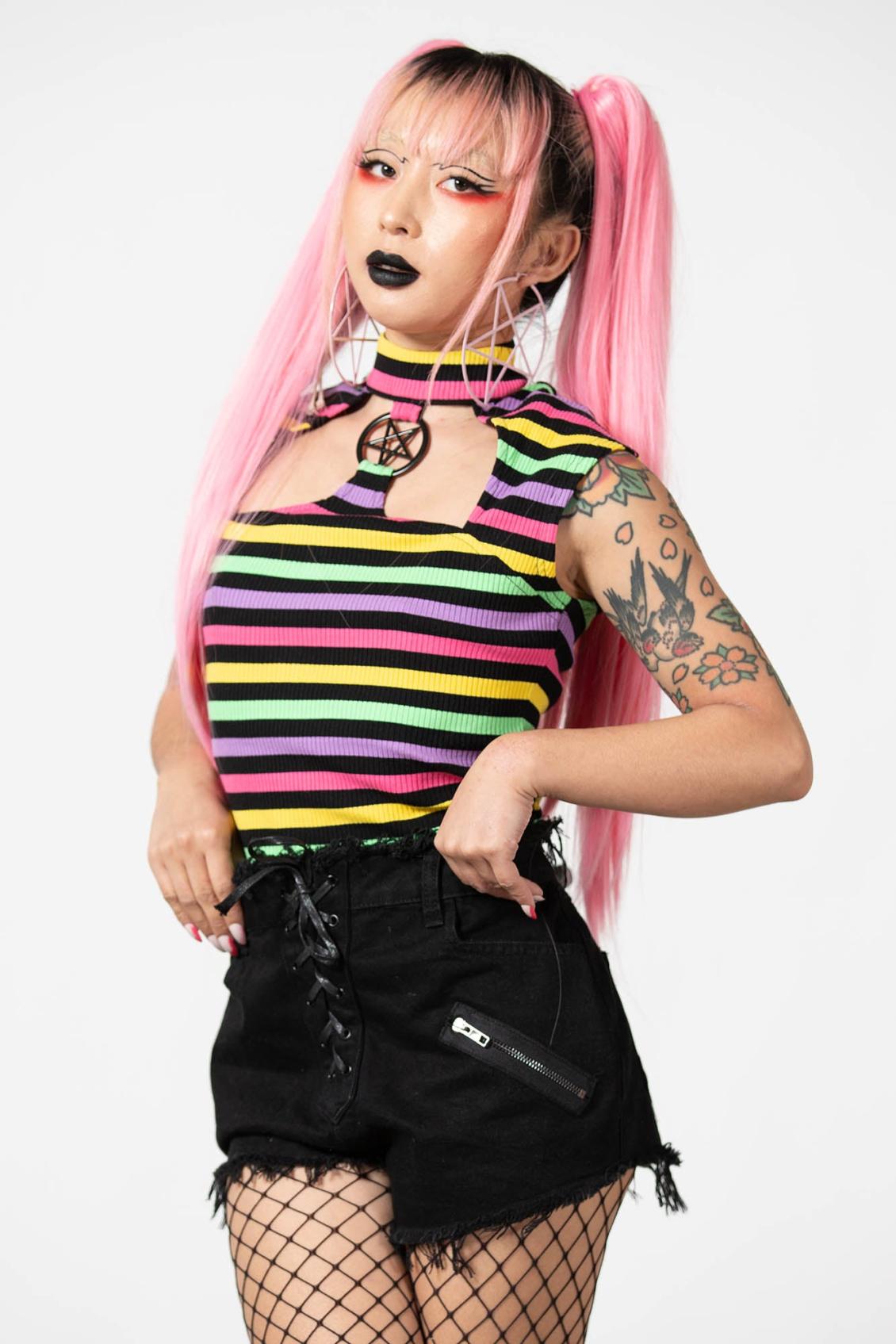 Women T-Shirts &amp; Vests | Killstar Rainbow Warrior Top