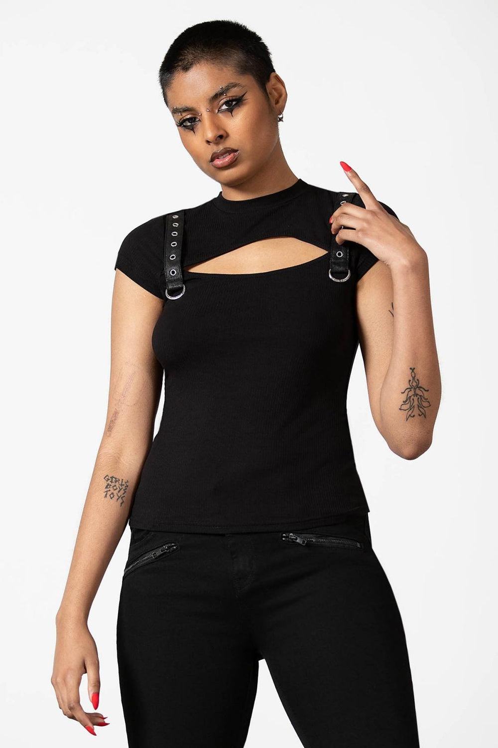 Women T-Shirts &amp; Vests | Killstar Trudy Keyhole Top