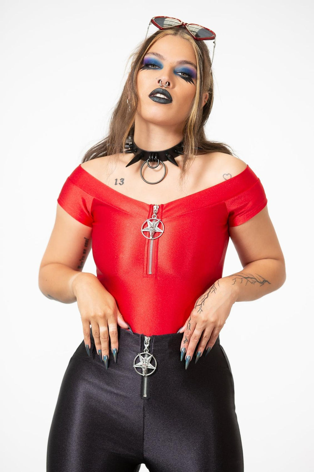 Women T-Shirts &amp; Vests | Killstar Vervain Top [SCARLET]