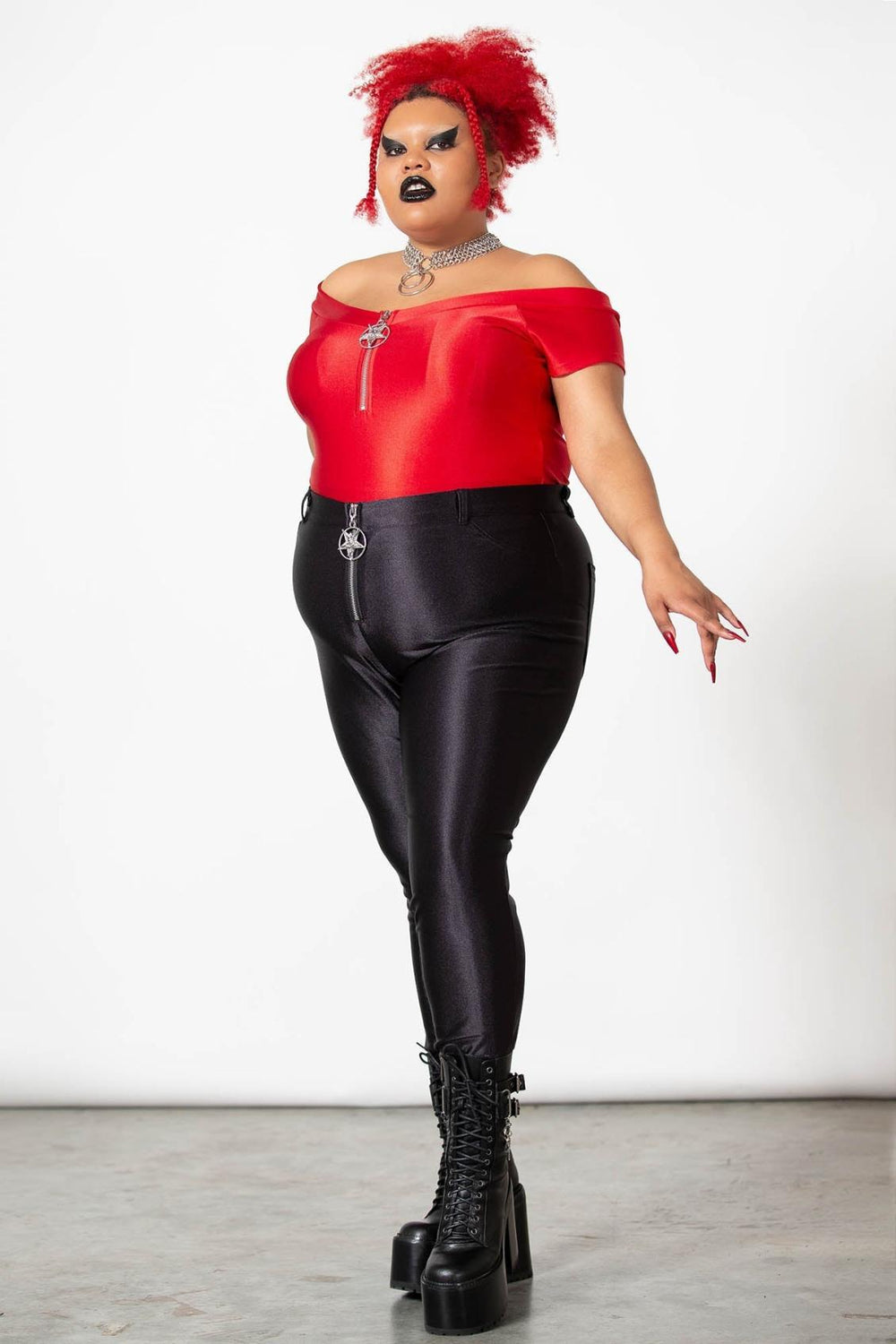 Women T-Shirts &amp; Vests | Killstar Vervain Top [SCARLET]