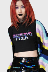 Women T-Shirts &amp; Vests | Killstar Weirdest Folk Shrunken T-Shirt