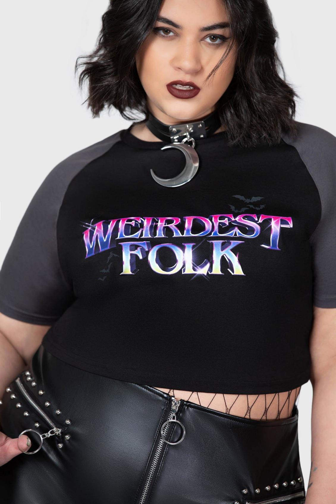 Women T-Shirts &amp; Vests | Killstar Weirdest Folk Shrunken T-Shirt