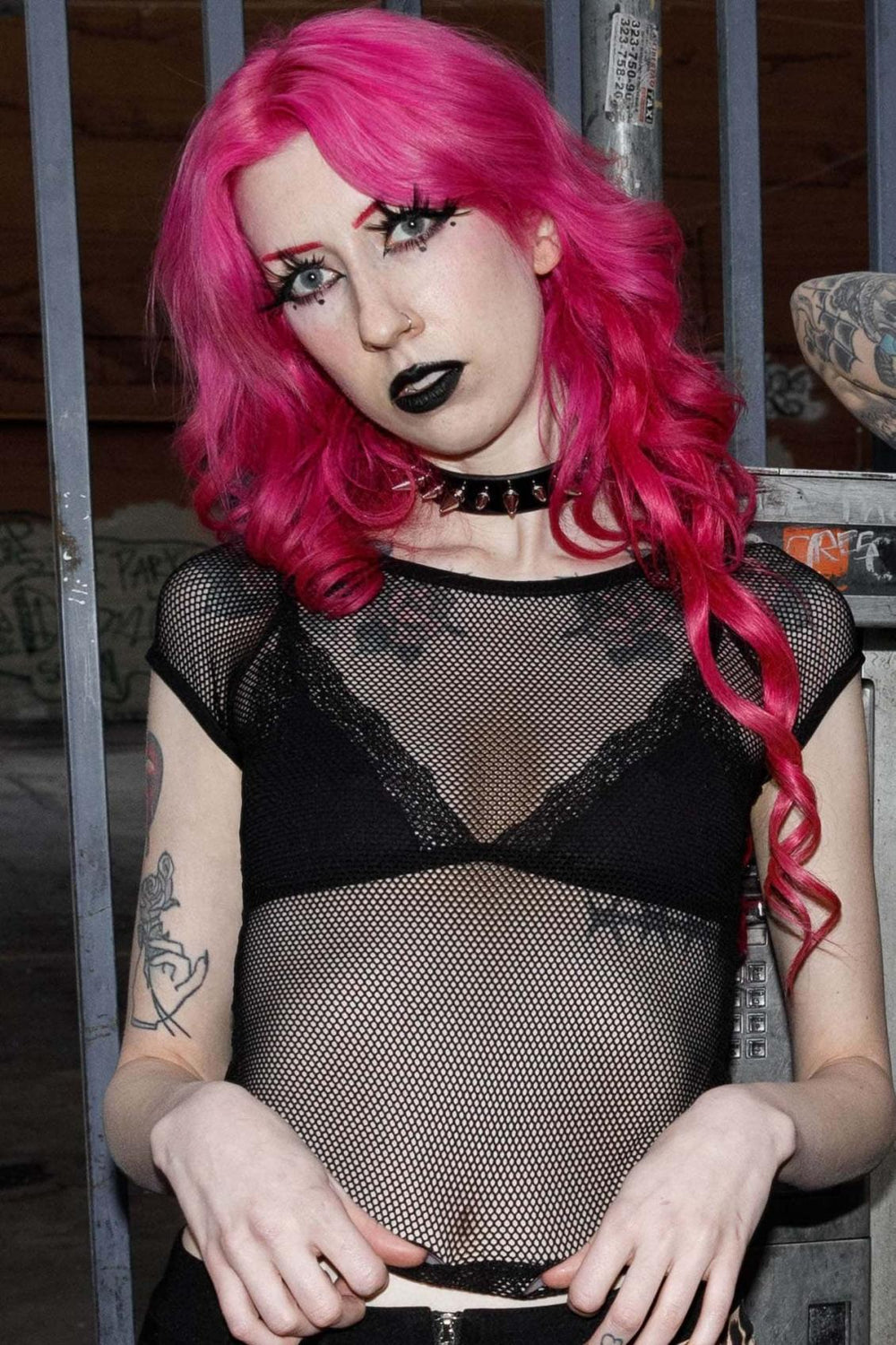 Women T-Shirts &amp; Vests | Killstar Wildchild Fishnet Top [B]