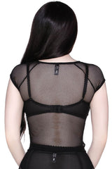 Women T-Shirts &amp; Vests | Killstar Wildchild Fishnet Top [B]