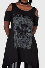 Women T-Shirts &amp; Vests | Killstar Witchiness Cold Shoulder Top