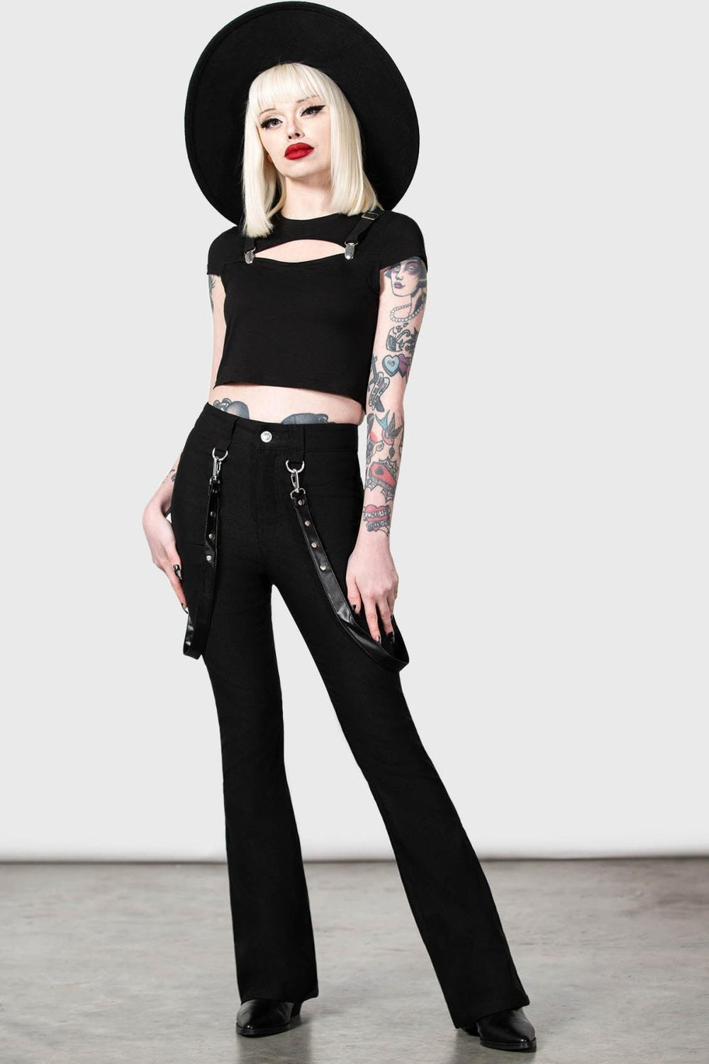 Women Trousers &amp; Jeans | Killstar Cutout Bondage Trousers