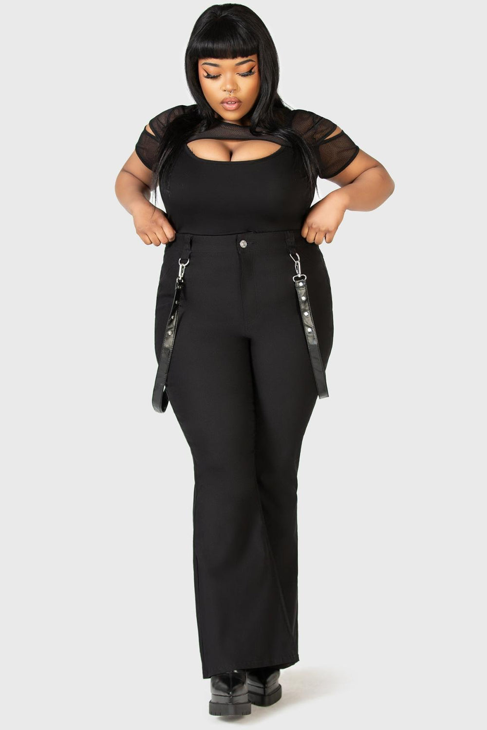 Women Trousers &amp; Jeans | Killstar Cutout Bondage Trousers