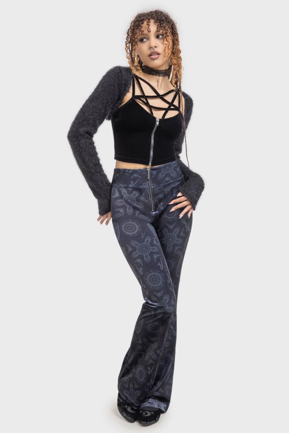 Women Trousers &amp; Jeans | Killstar Half Vamp High Waist Trousers