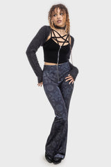 Women Trousers &amp; Jeans | Killstar Half Vamp High Waist Trousers
