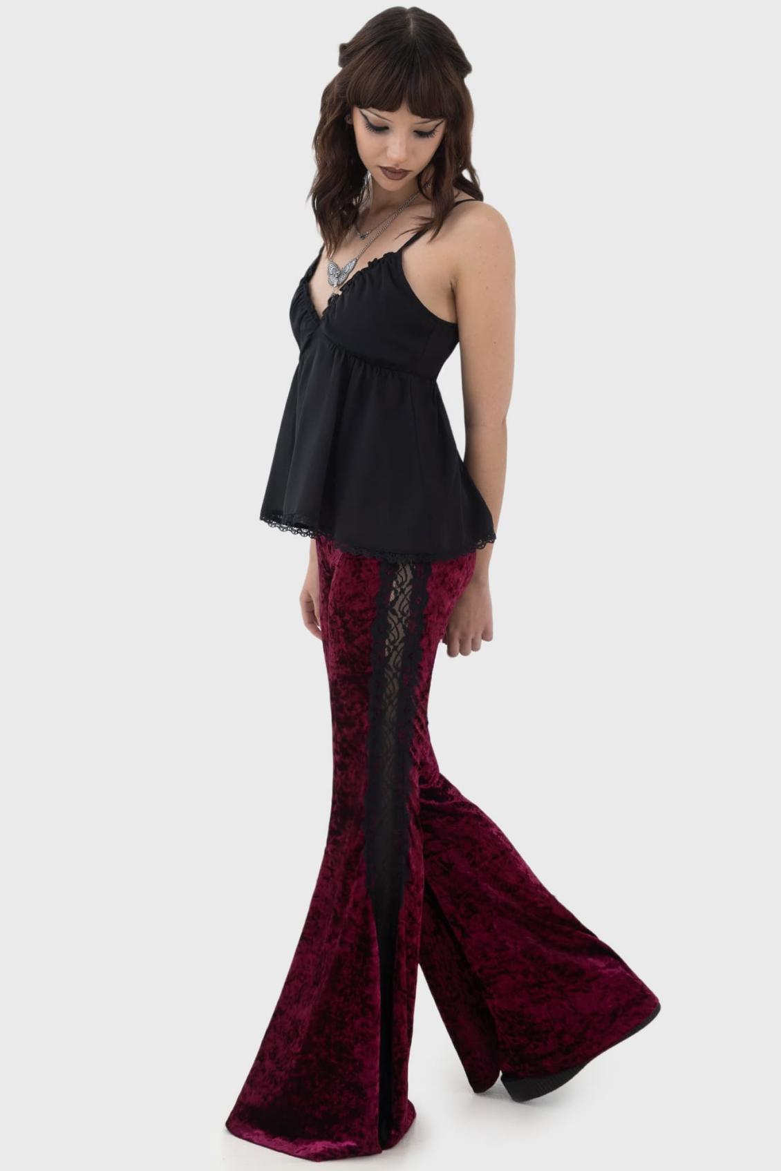 Women Trousers &amp; Jeans | Killstar Laced Death Flares